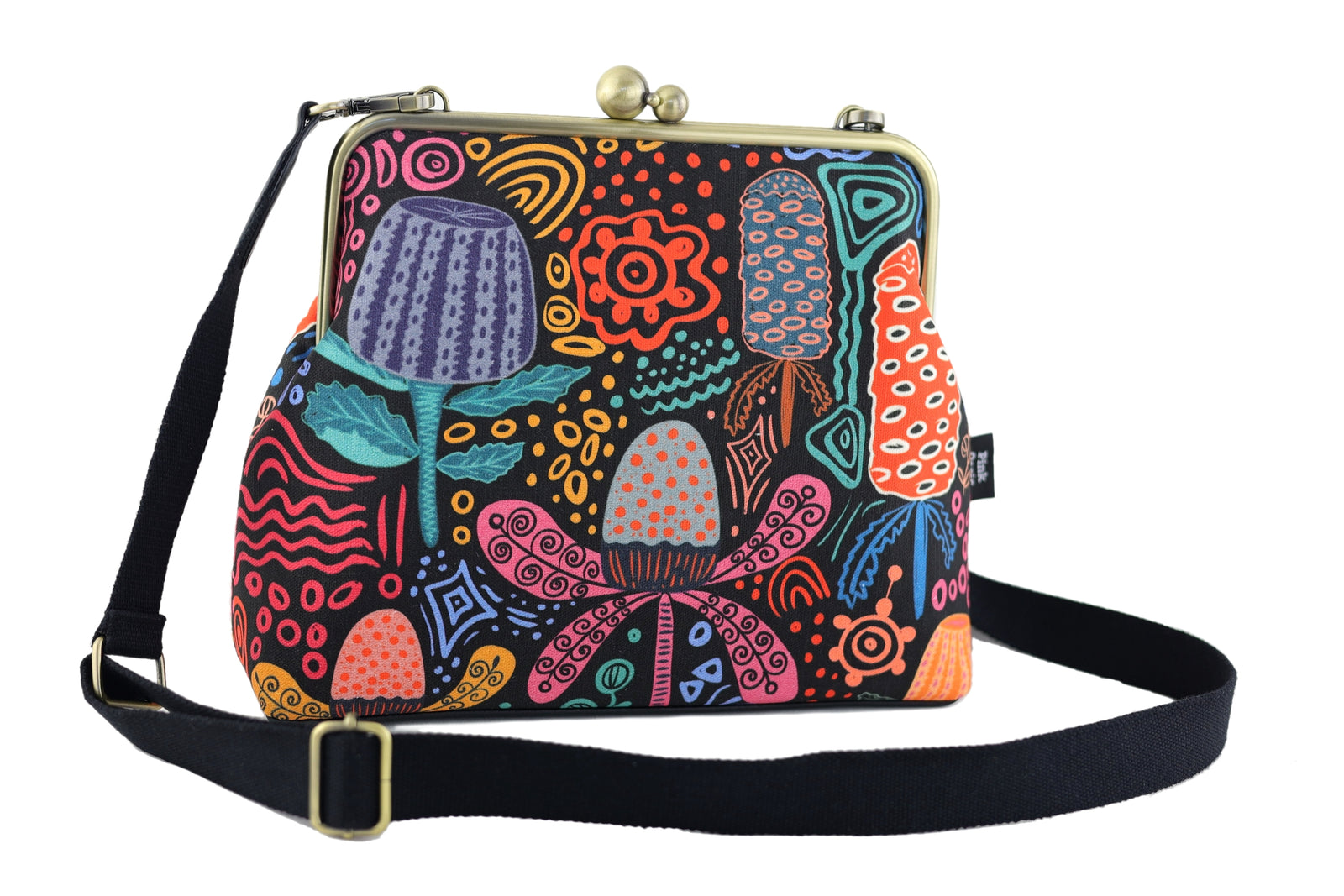 Banksia Garden Crossbody Bag with Webbing Strap | PINK OASIS