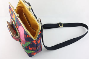 Australian Native Flowers Handbag and Crossbody 2 Way Bag | PINK OASIS