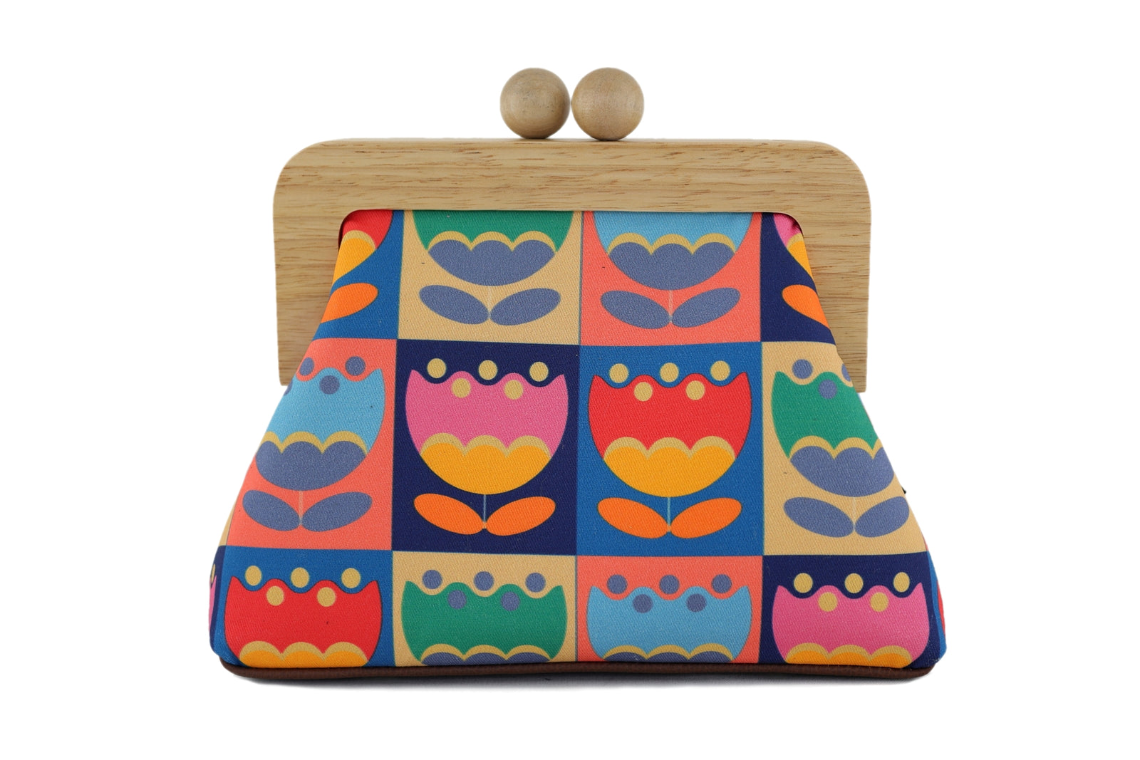 Multi-coloured Tulip Flowers Clutch