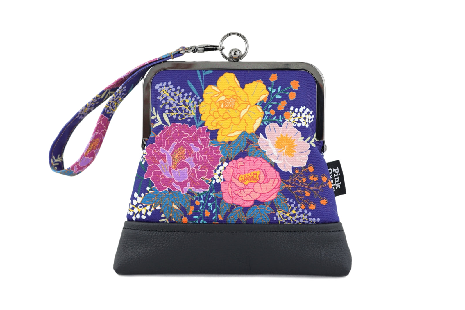 Peonies Garden Wristlet Bag Handmade in Australia | PINK OASIS