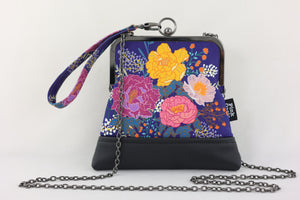 Peonies Garden Wristlet Bag Handmade in Australia | PINK OASIS