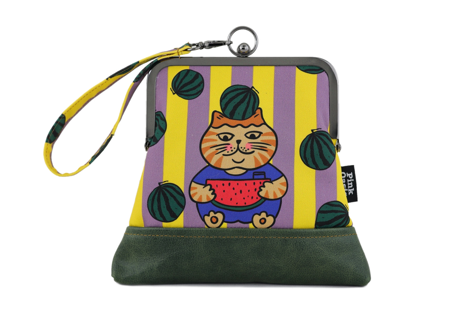 Cat and Watermelons Wristlet | PINK OASIS