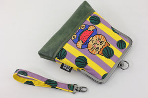 Cat and Watermelons Wristlet | PINK OASIS