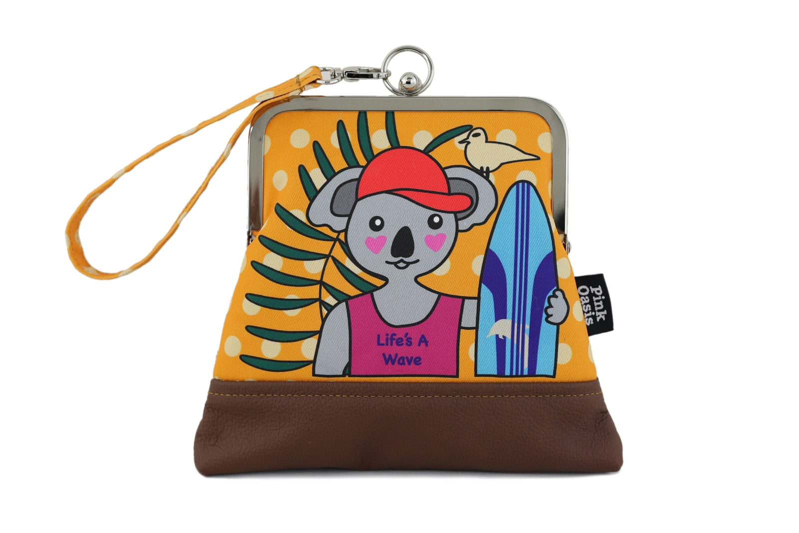 Koala Surfing Wristlet | PINK OASIS