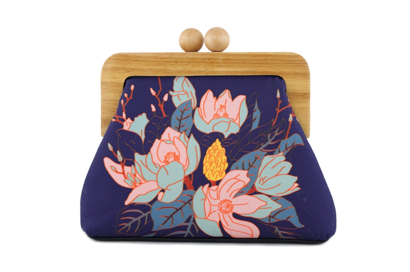 Magnolia Navy Clutch | PINK OASIS
