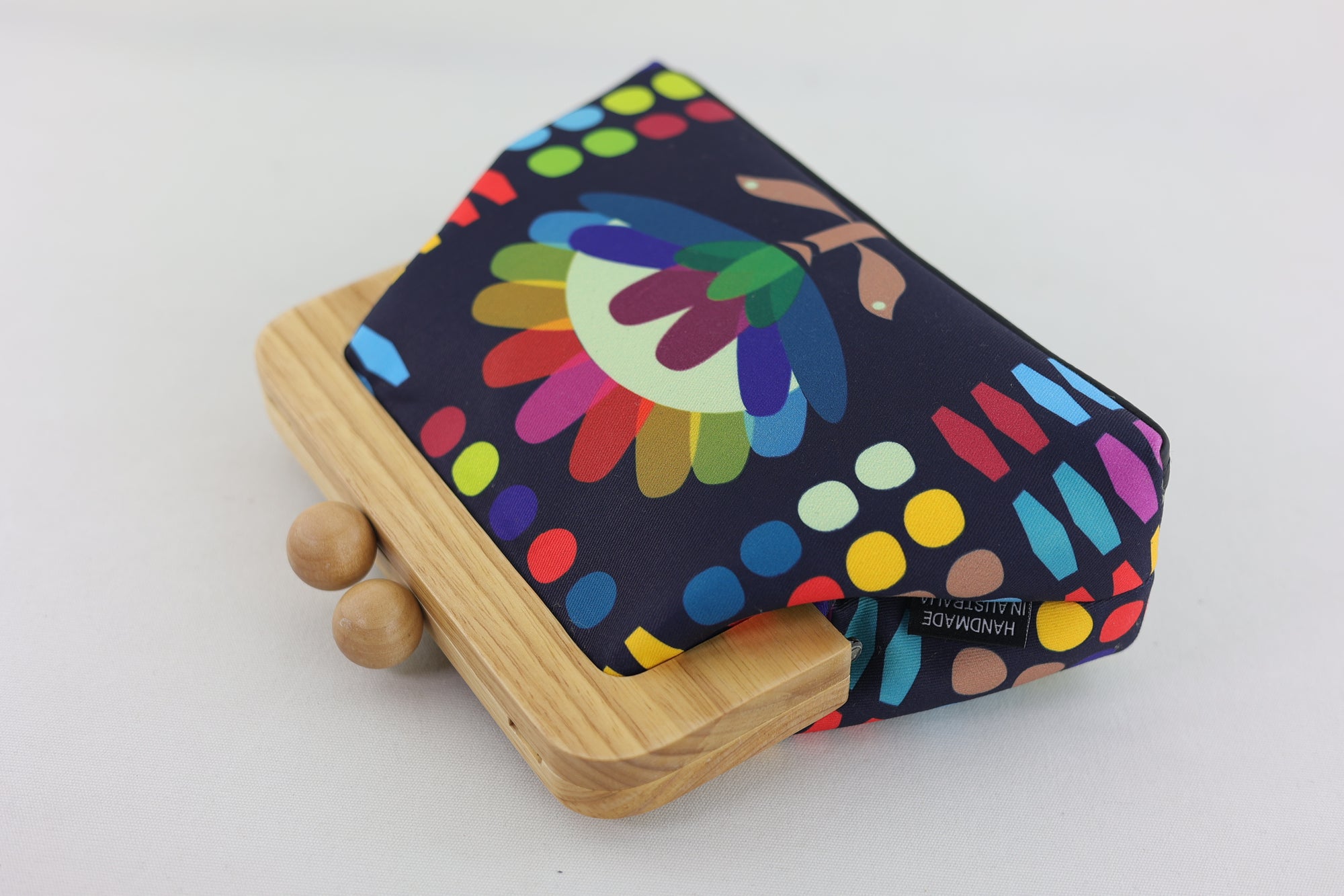 Rainbow Protea Clutch Bag Handmade in Australia | PINK OASIS