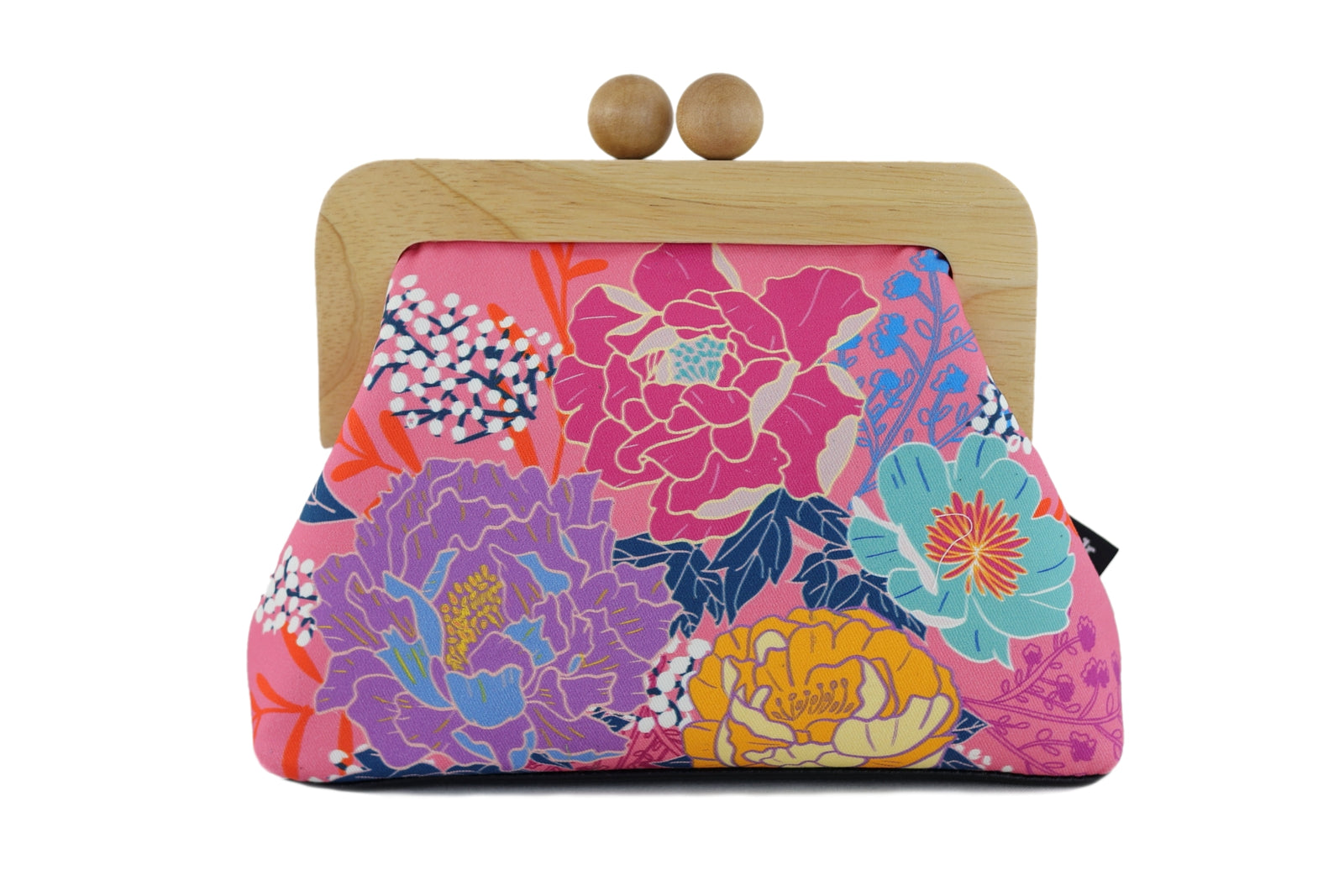 Peonies Garden Pink Floral Clutch | PINK OASIS