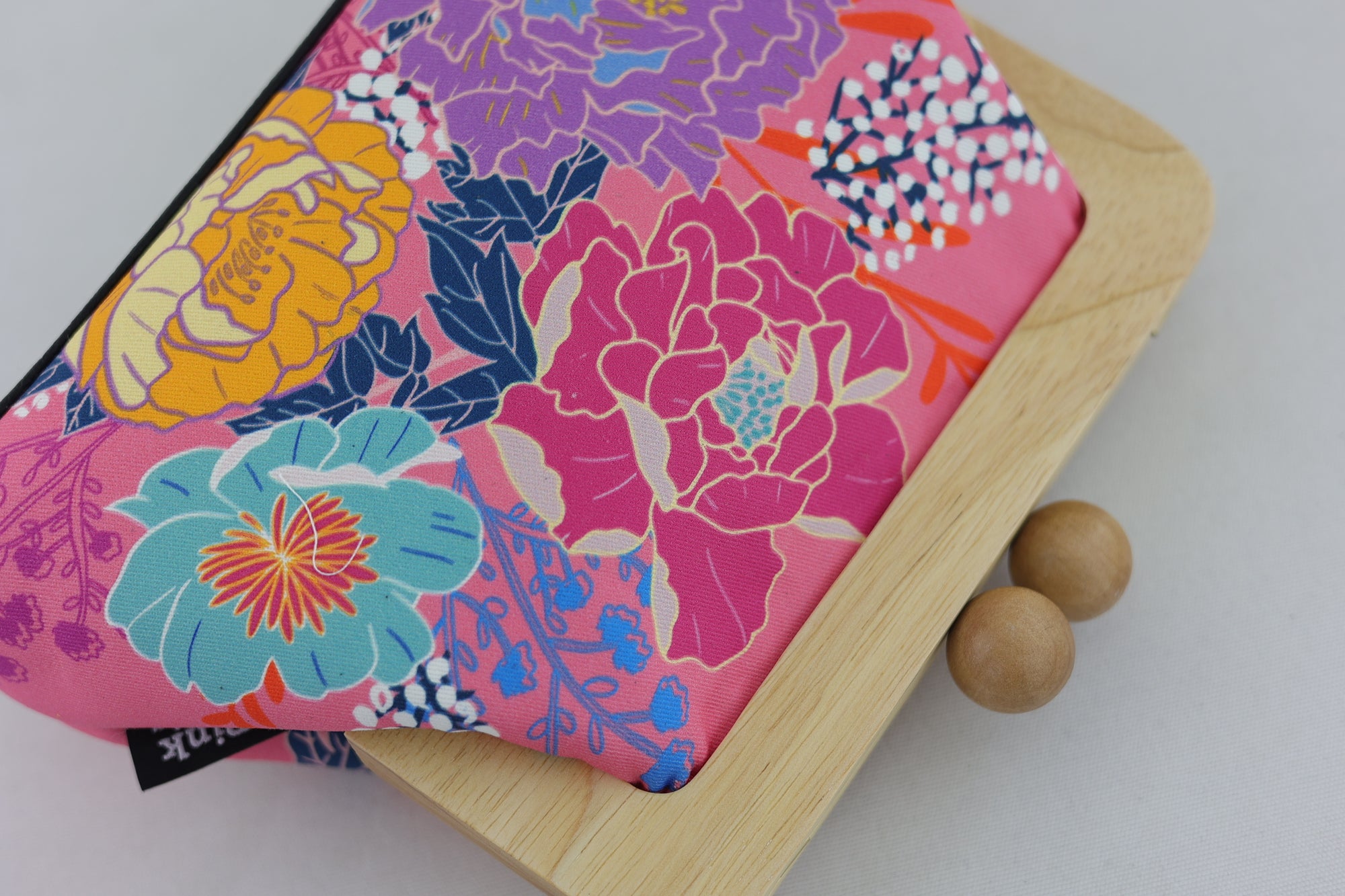 Peonies Garden Pink Floral Clutch | PINK OASIS