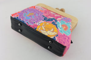 Peonies Garden Pink Floral Clutch | PINK OASIS