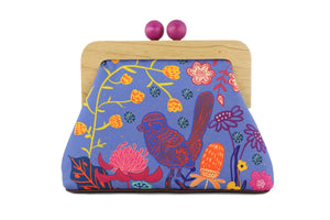 Blue Wren, Waratah & Banksia Clutch | PINK OASIS