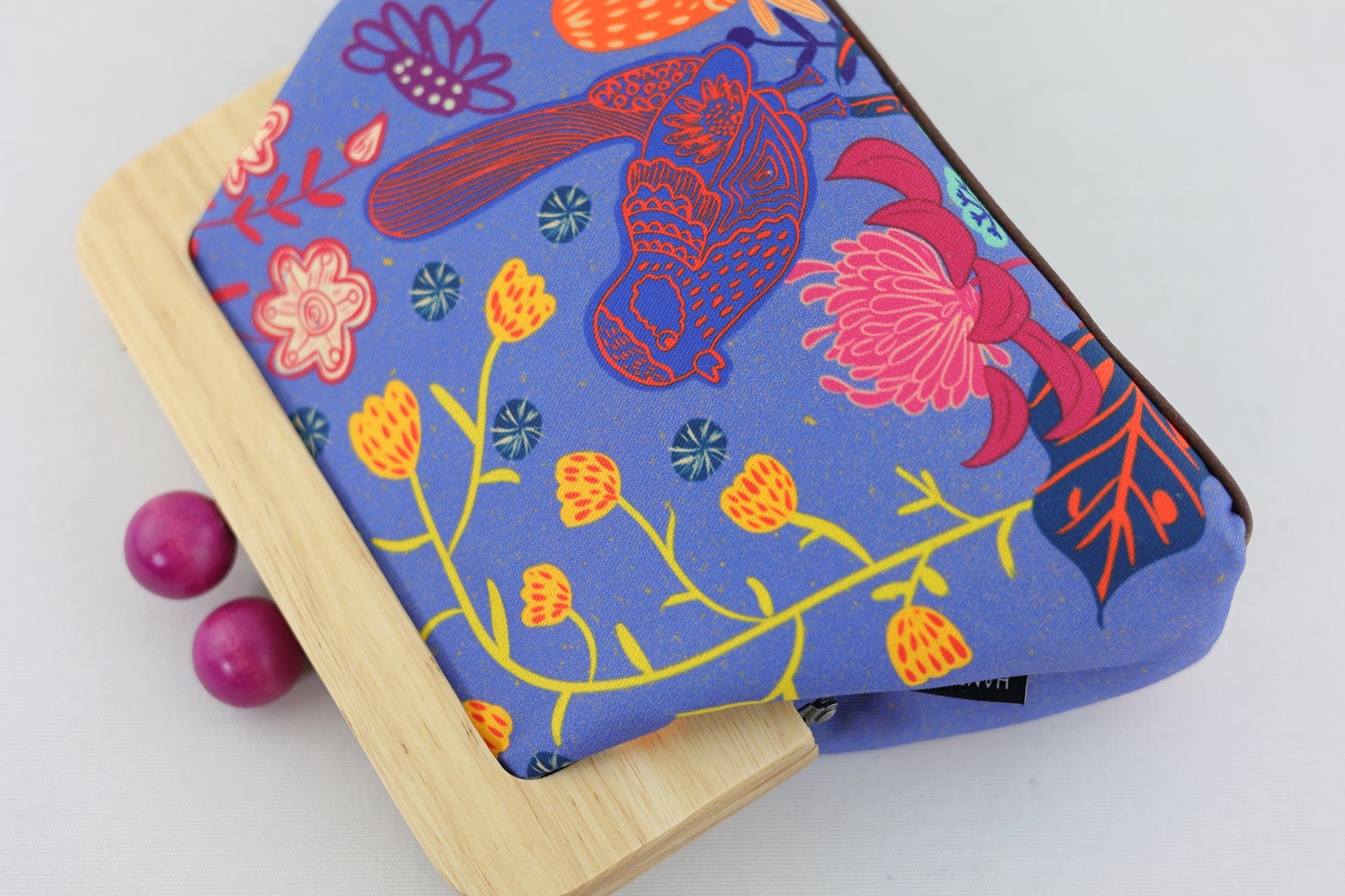 Blue Wren, Waratah & Banksia Clutch | PINK OASIS