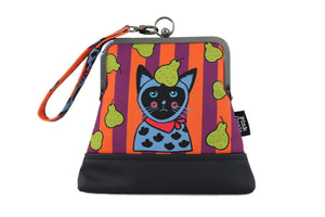 Cat and Pears Wristlet | PINK OASIS