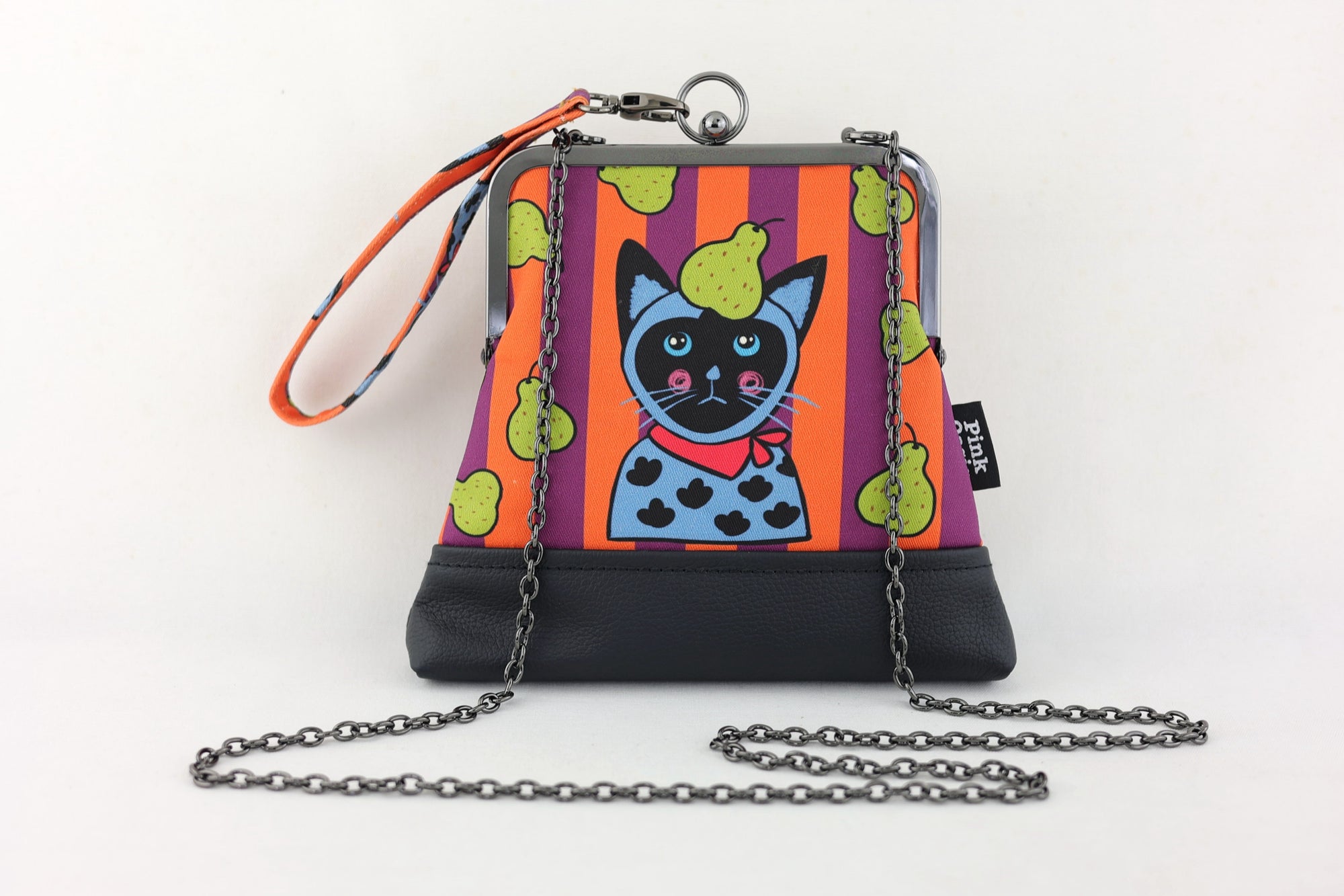 Cat and Pears Wristlet | PINK OASIS