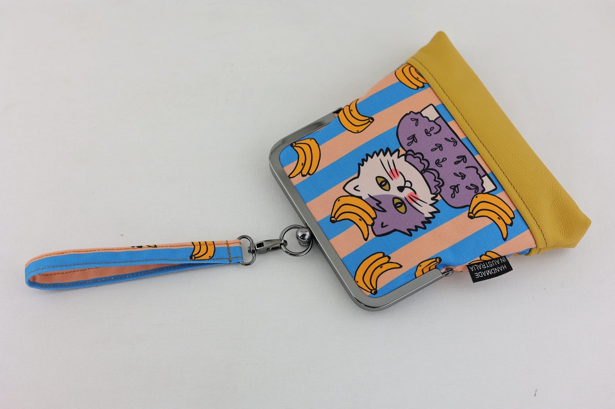 Cat and Bananas Wristlet | PINK OASIS