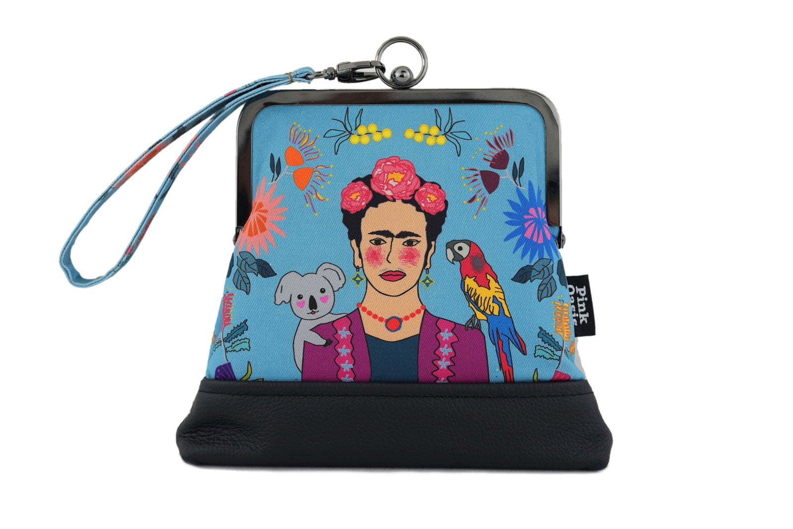 Frida Down Under Blue Wristlet | PINK OASIS