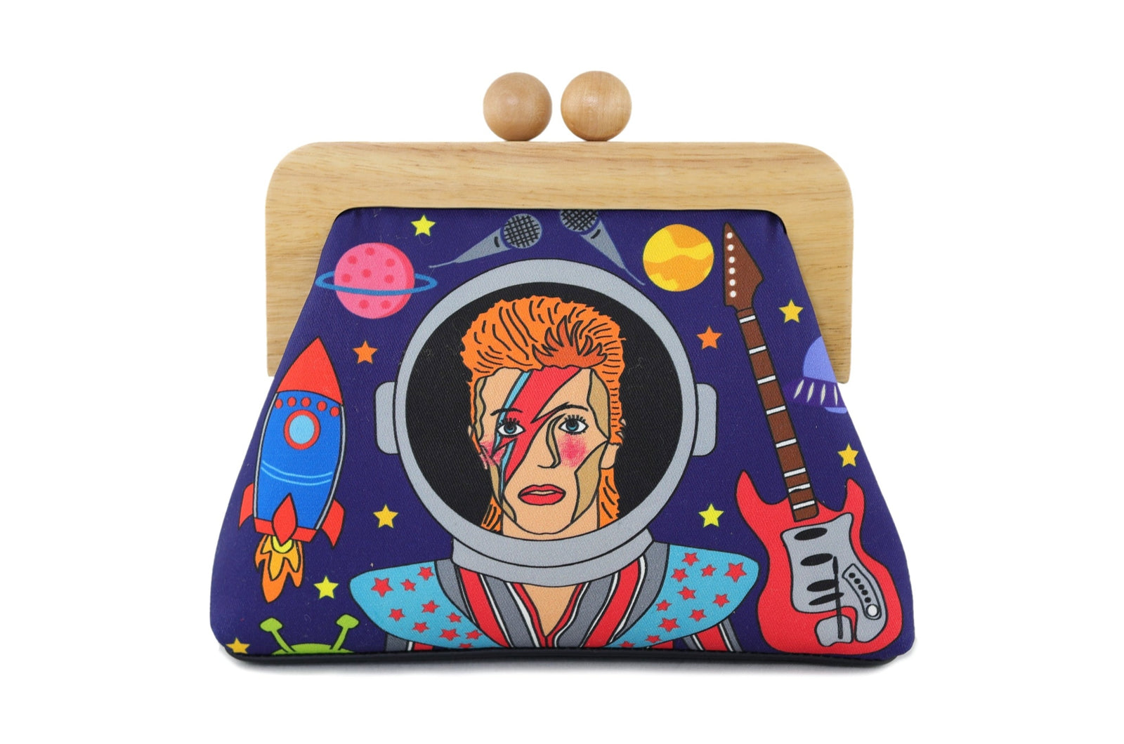 Handmade David Bowie Space Clutch | PINK OASIS