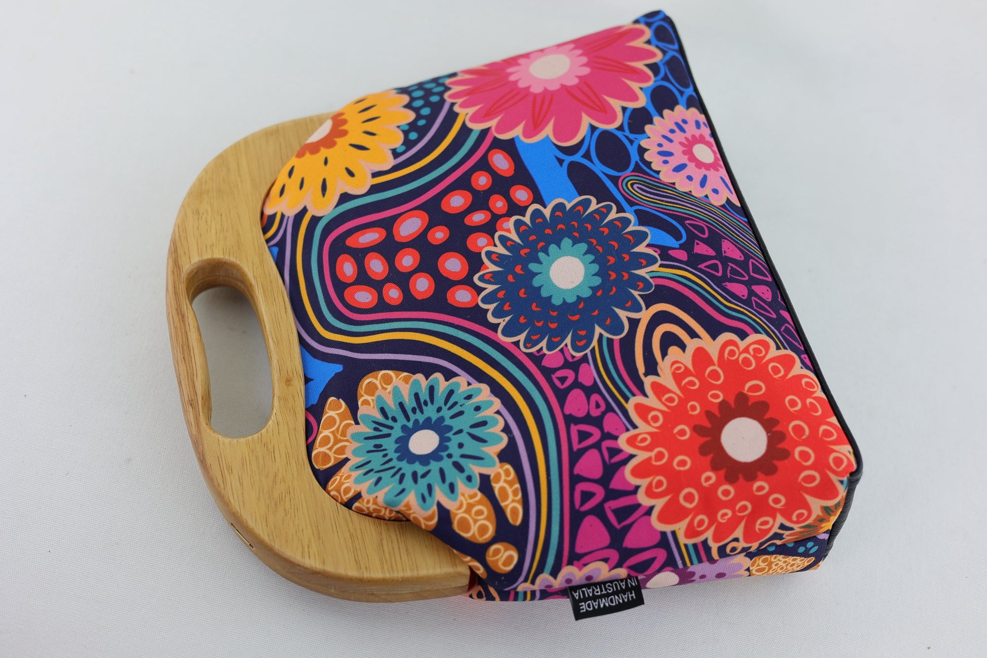 Gerberas Floral Large Wood Frame Bag | PINK OASIS
