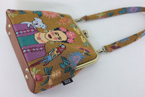 Tapestry Woven Fabric Frida Down Under Crossbody Bag | PINK OASIS