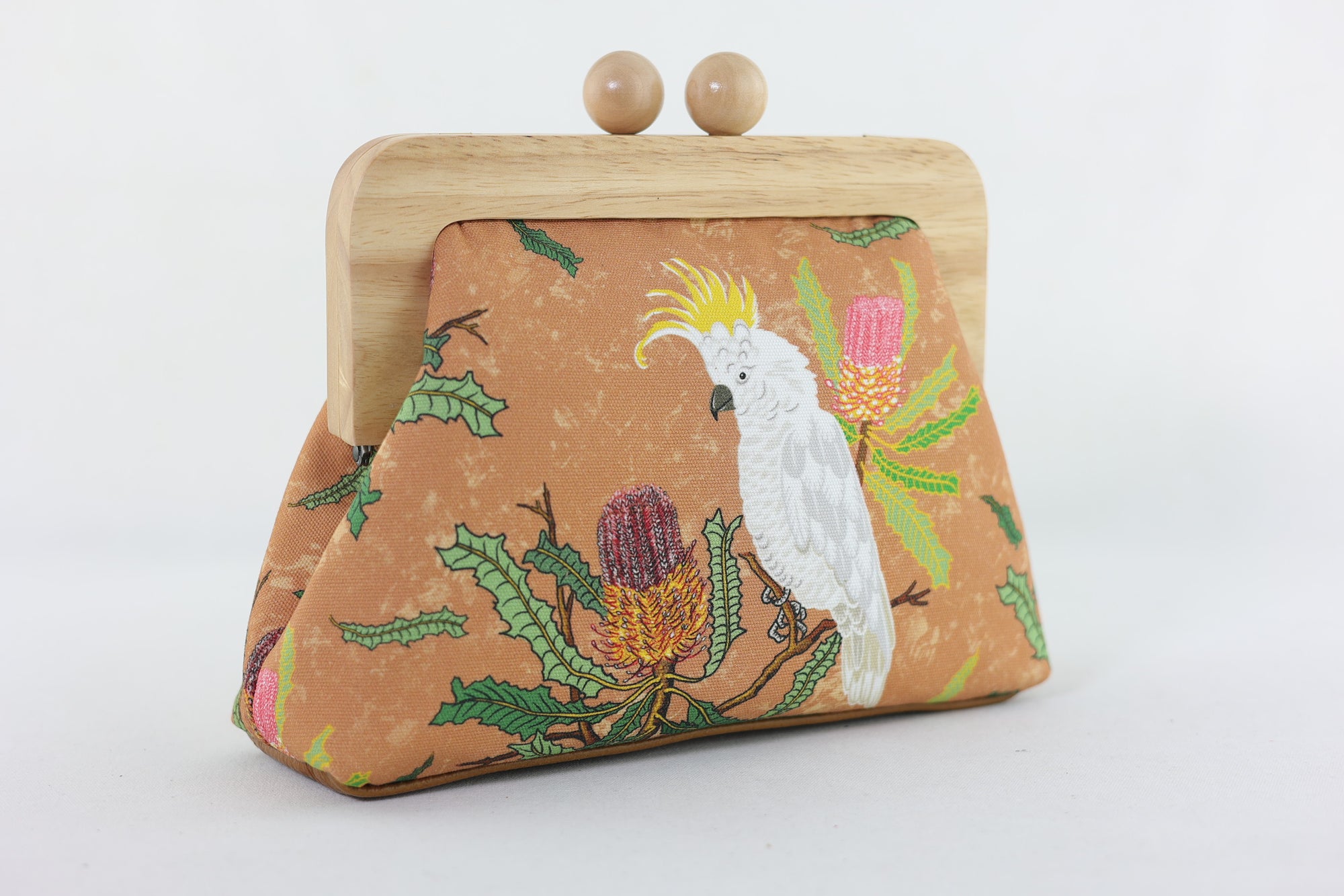 Cockatoo and Banksia Clutch | PINK OASIS