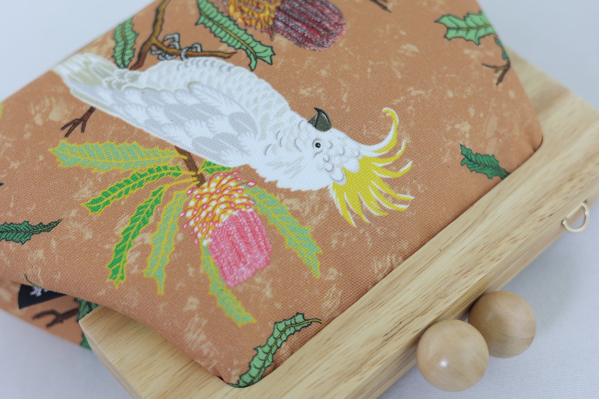 Cockatoo and Banksia Clutch | PINK OASIS