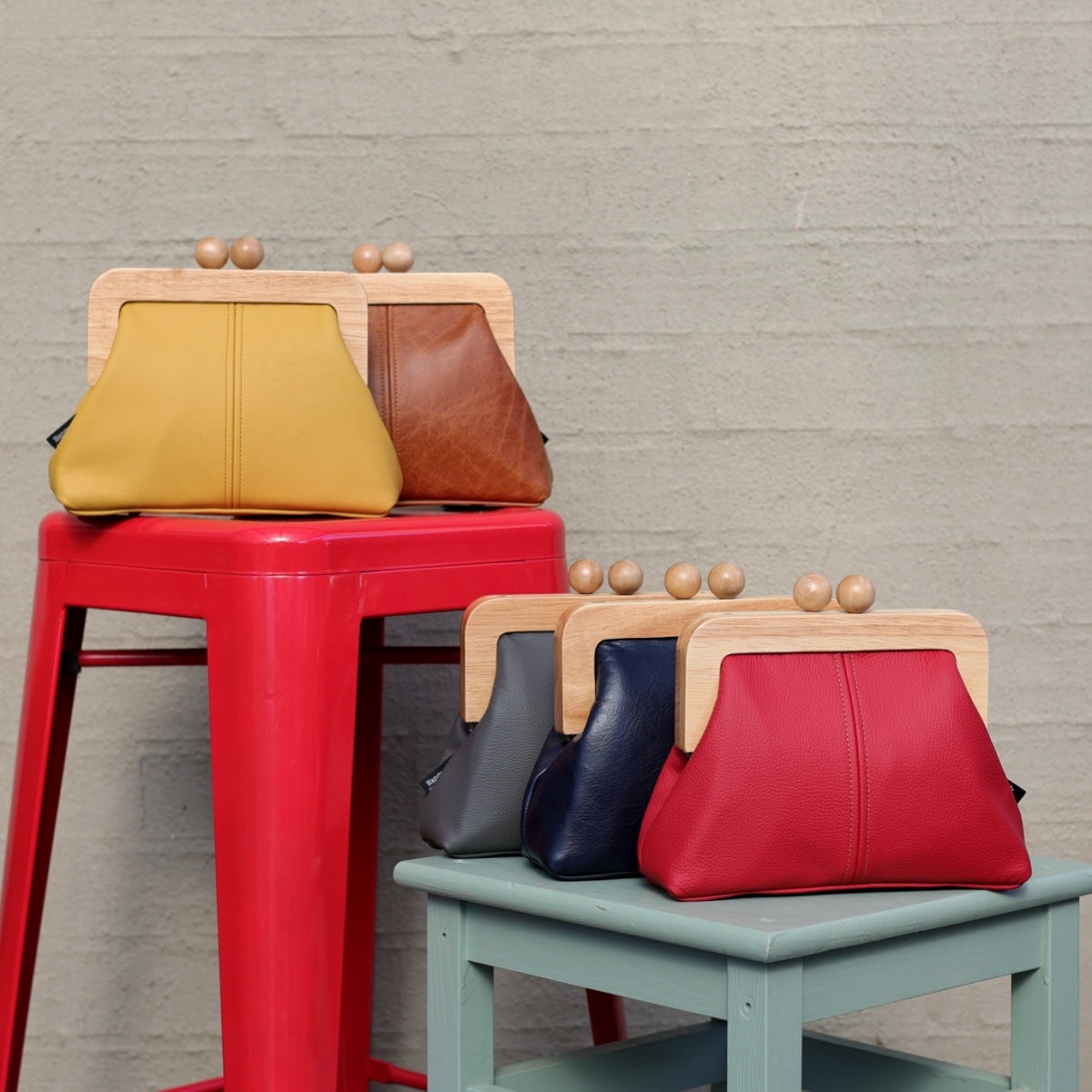 Leather Clutch Bags Handmade | PINK OASIS