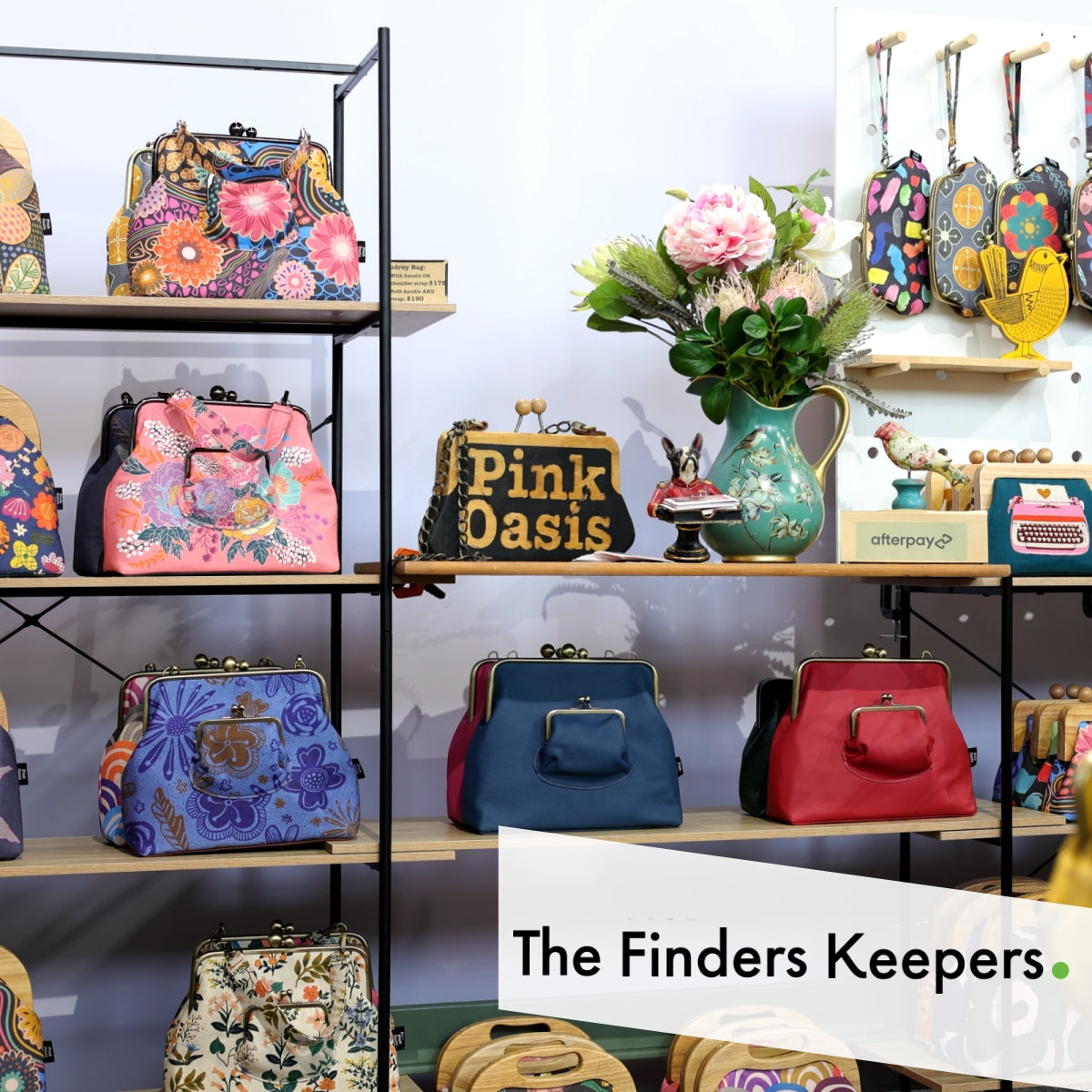 the Finders Keepers 2022 Sydney Pink Oasis Handmade Clutch Bags