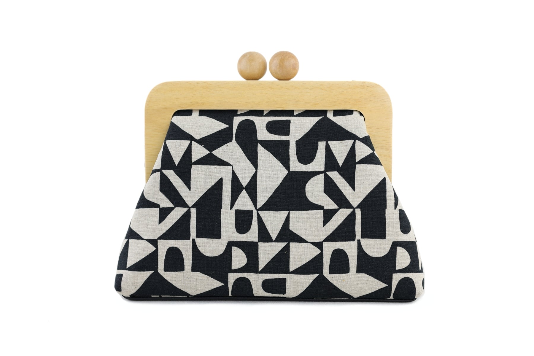 Unique Geometrical Pattern Clutch Bag with Leather Strap | PINK OASIS