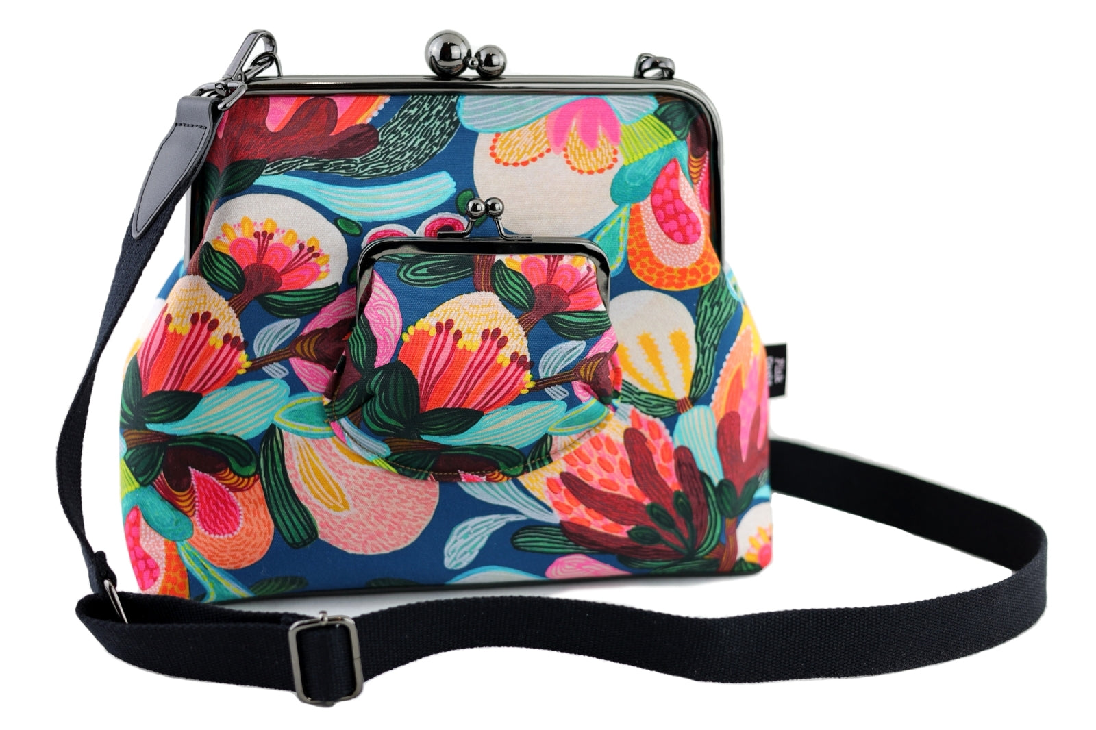 Protea & Bush Flowers Crossbody Bag Handmade in Australia | PINK OASIS