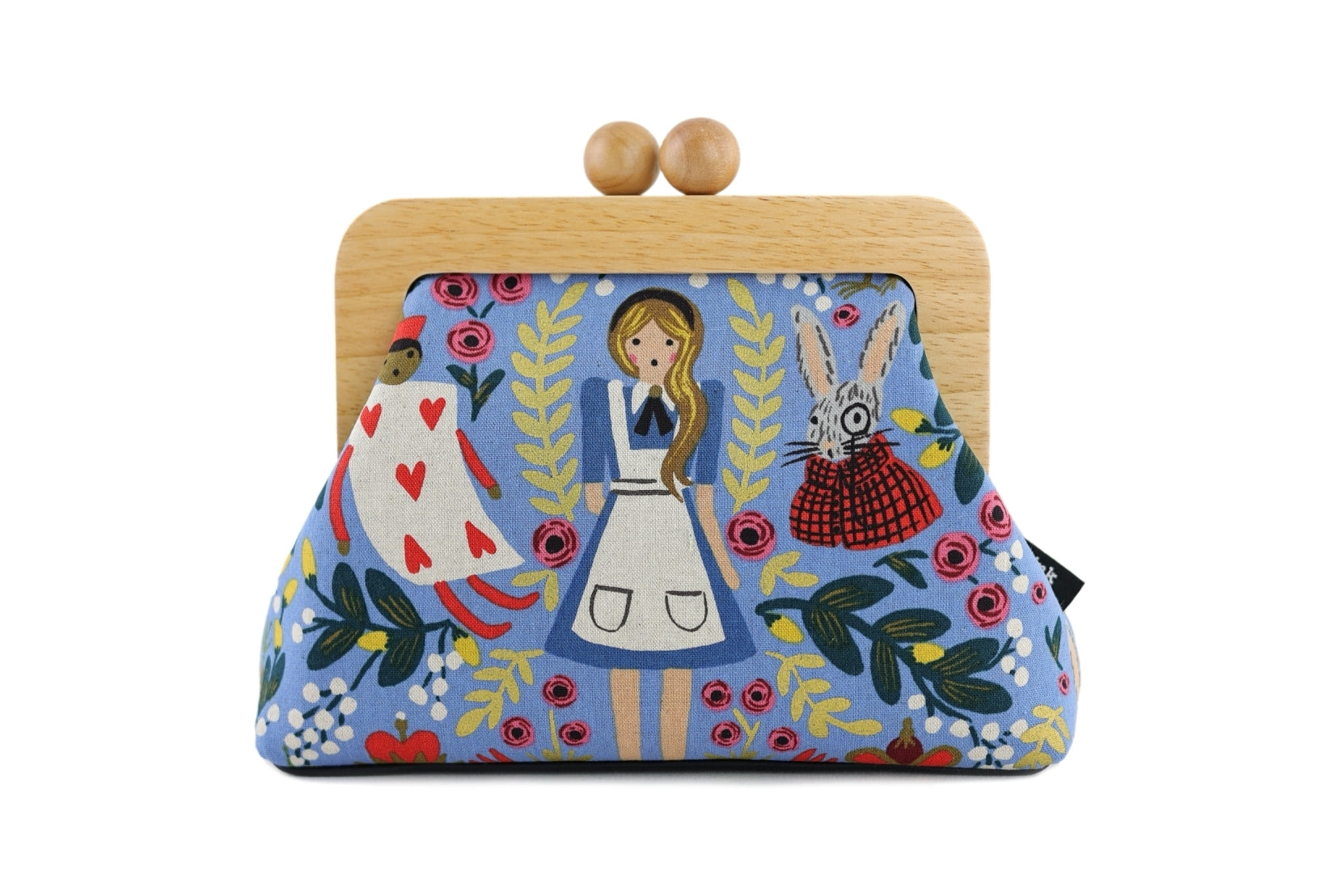 Alice in Wonderland Light Blue Clutch with Leather Strap | PINK OASIS