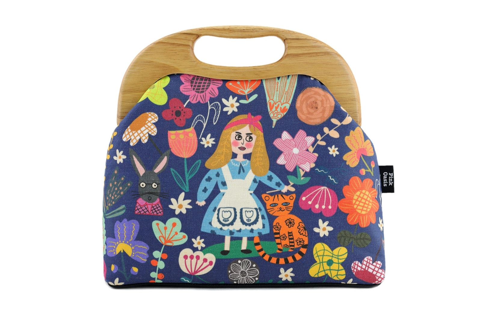 Alice in wonderland Clutch Bag Handmade in Australia | PINK OASIS