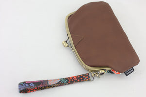 Banksia Garden Wristlet Wallet A (with Double Kisslock Clasps)