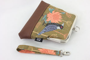 Magpie & Waratah Brown Wristlet | PINK OASIS