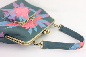 Torch Ginger Flower Emerald Handbag and Crossbody Bag | PINK OASIS