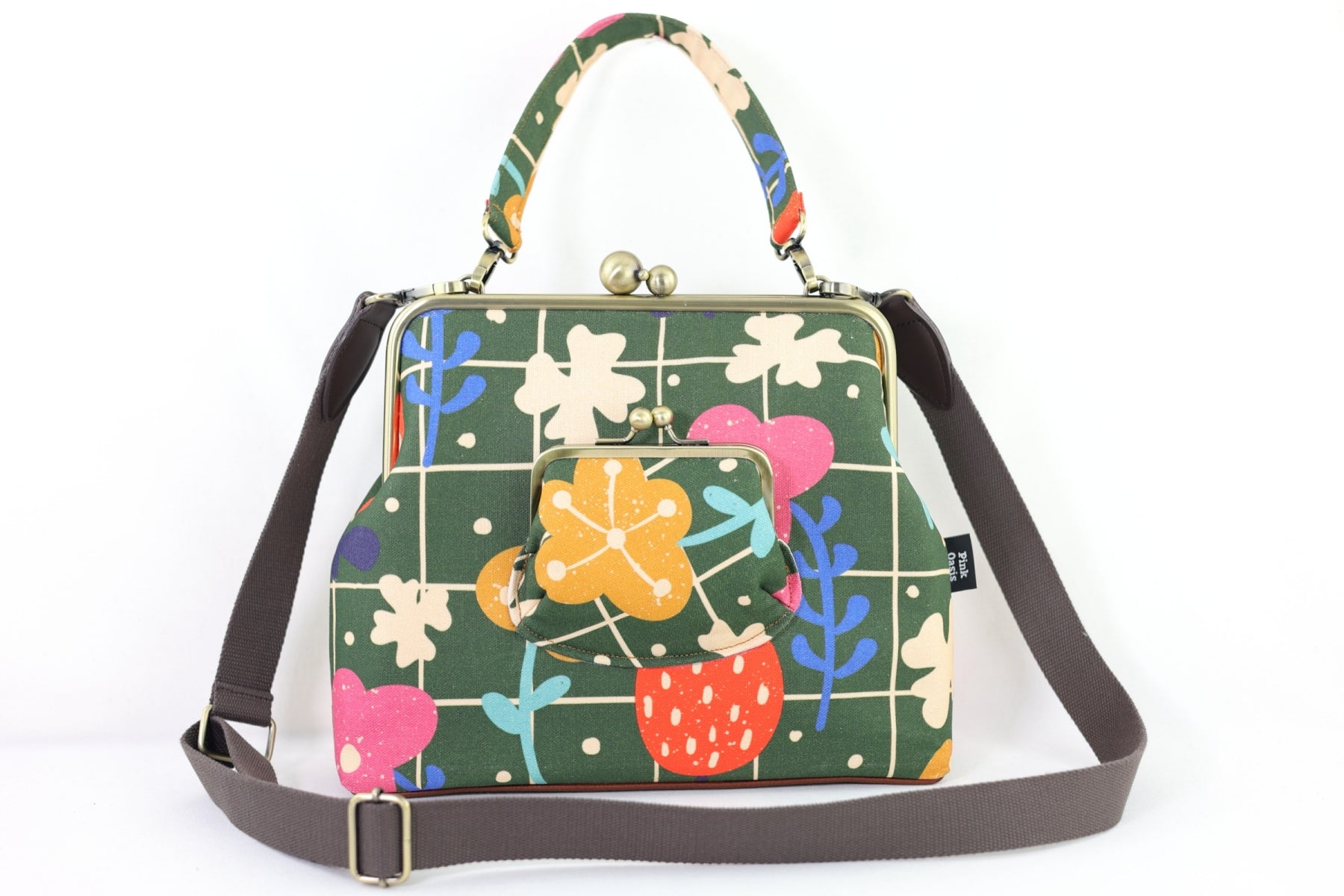 Spring Lawn Handbag and Crossbody 2 Way Bag | PINK OASIS