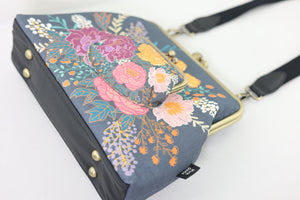 Peonies Garden Floral Handbag and Crossbody 2 Way Bag | PINK OASIS