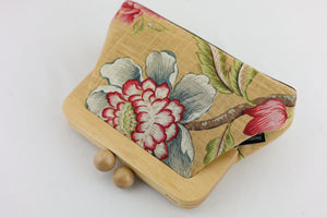 Handmade Rustic Flower Crossbody Clutch Bag  | PINK OASIS