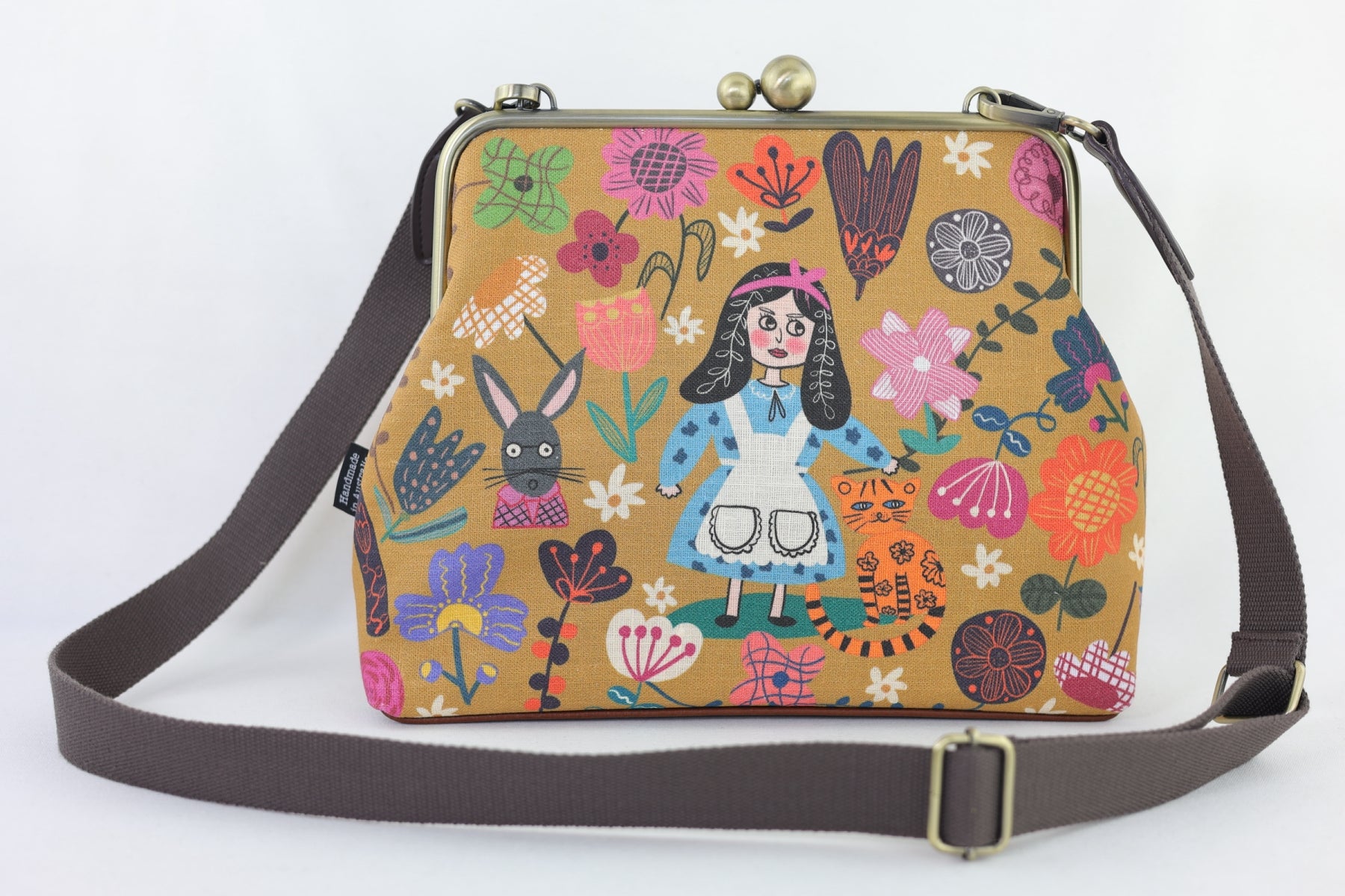 Alice in Wonderland Mustard Crossbody Bag | PINK OASIS