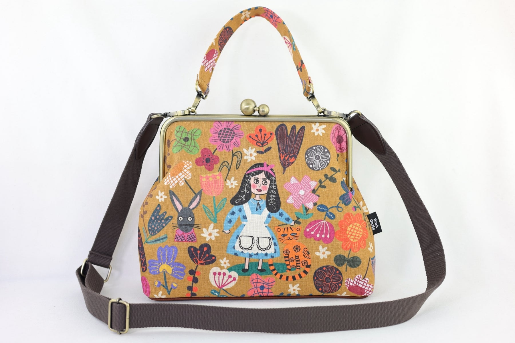 Alice in Wonderland Mustard Crossbody Bag | PINK OASIS