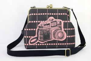 Vintage Camera Handbag and Crossbody 2 Way Bag | PINK OASIS
