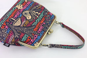 Peacock Crossbody Bag with Webbing Strap | PINK OASIS