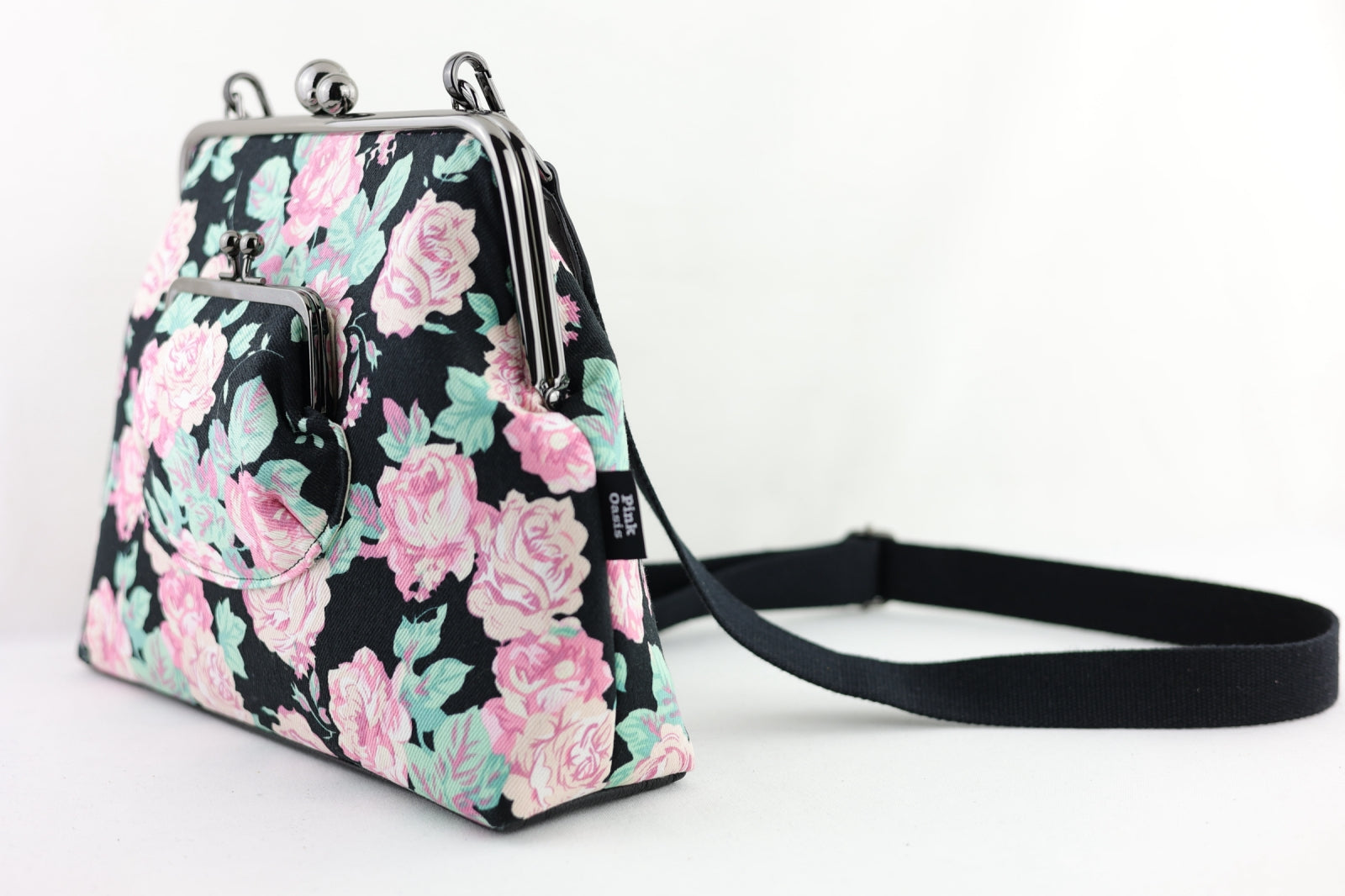 Spring Roses Floral Crossbody Bag for Lady | PINK OASIS