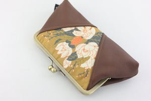 Magnolia Mustard Kisslock Clutch with Chain Strap | PINK OASIS
