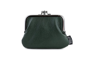 Emerald Green Leather Coin Purse Handmade in Australia | PINKOASIS