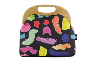 Colourful Brushes Large Wood Frame Bag