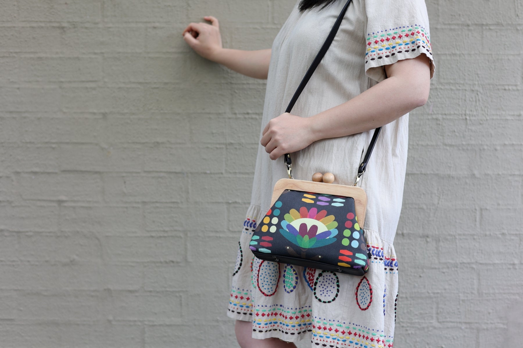 Rainbow Protea Clutch Bag Handmade in Australia | PINK OASIS