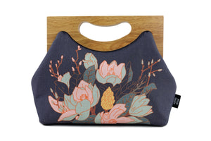 Magnolia Floral Medium Women's Clutch Bag | PINK OASIS