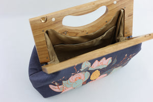 Magnolia Floral Medium Women's Clutch Bag | PINK OASIS