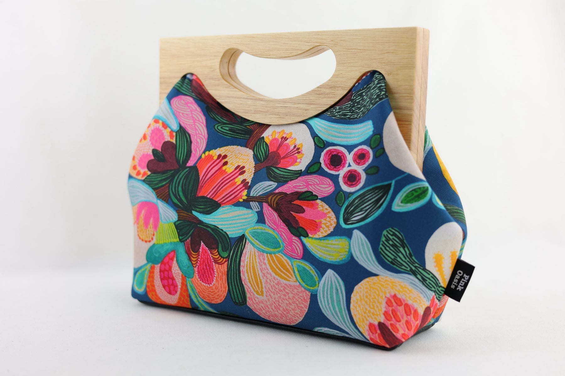 Protea & Bush Flowers Medium Women's Clutch Bag | PINK OASIS