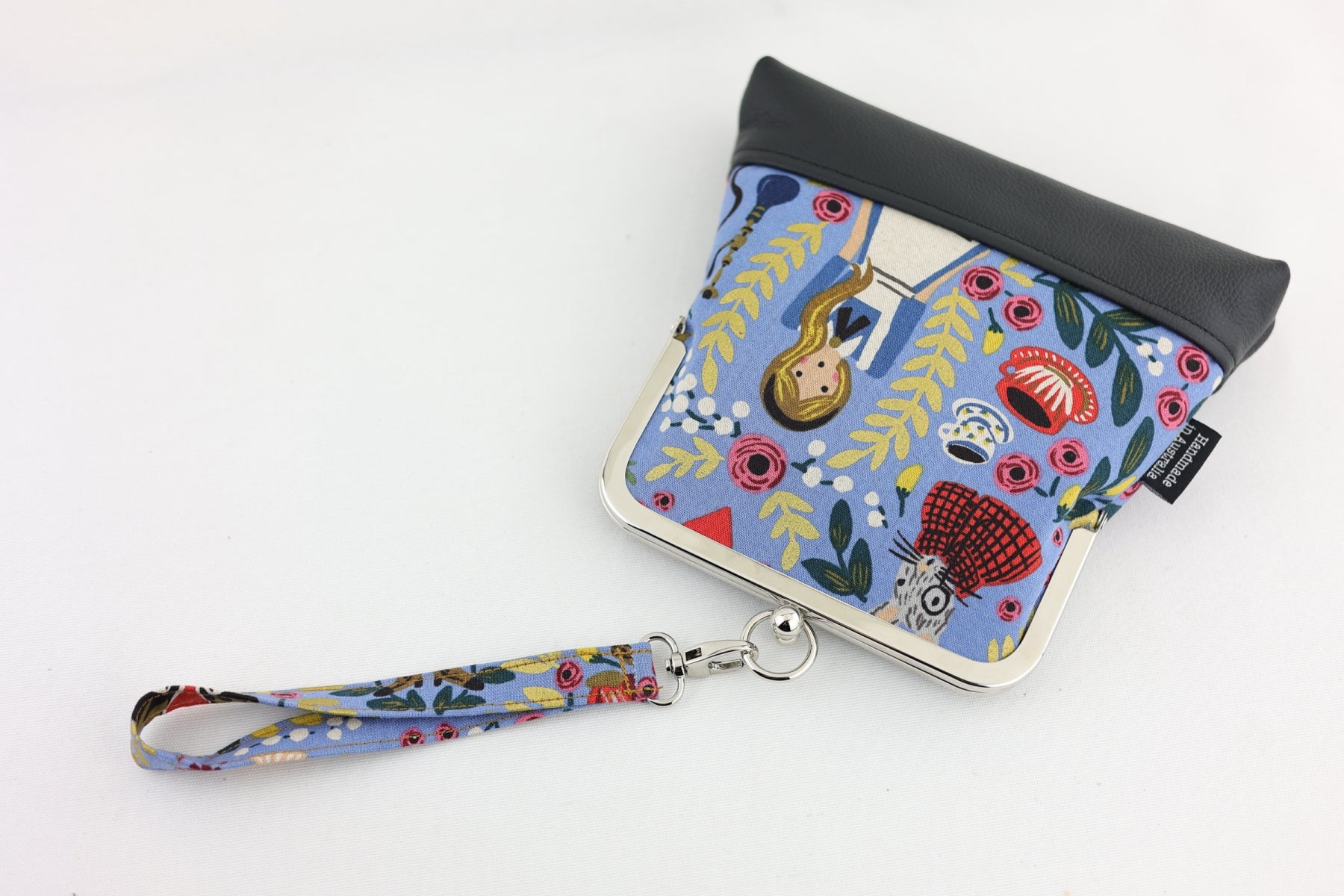Alice in Wonderland Blue Wristlet Bag with Chain Strap | PINK OASIS