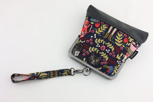 Alice in Wonderland Navy Wristlet Bag with Chain Strap | PINK OASIS